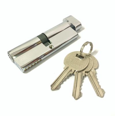 은색 단면 실린더 잠금 90mm 실린더 잠금 키와 함께
