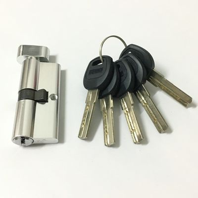 금관 악기 알루미늄 자물쇠 실린더 단 하나 열려있는 70mm 실린더 자물쇠 관례 크기