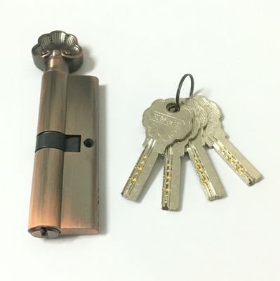90mm 진크 구리 실린더 단일 오픈 유로 프로필 잠금 구리 또는 철 열쇠